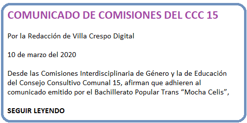 COMUNICADO CCC 15